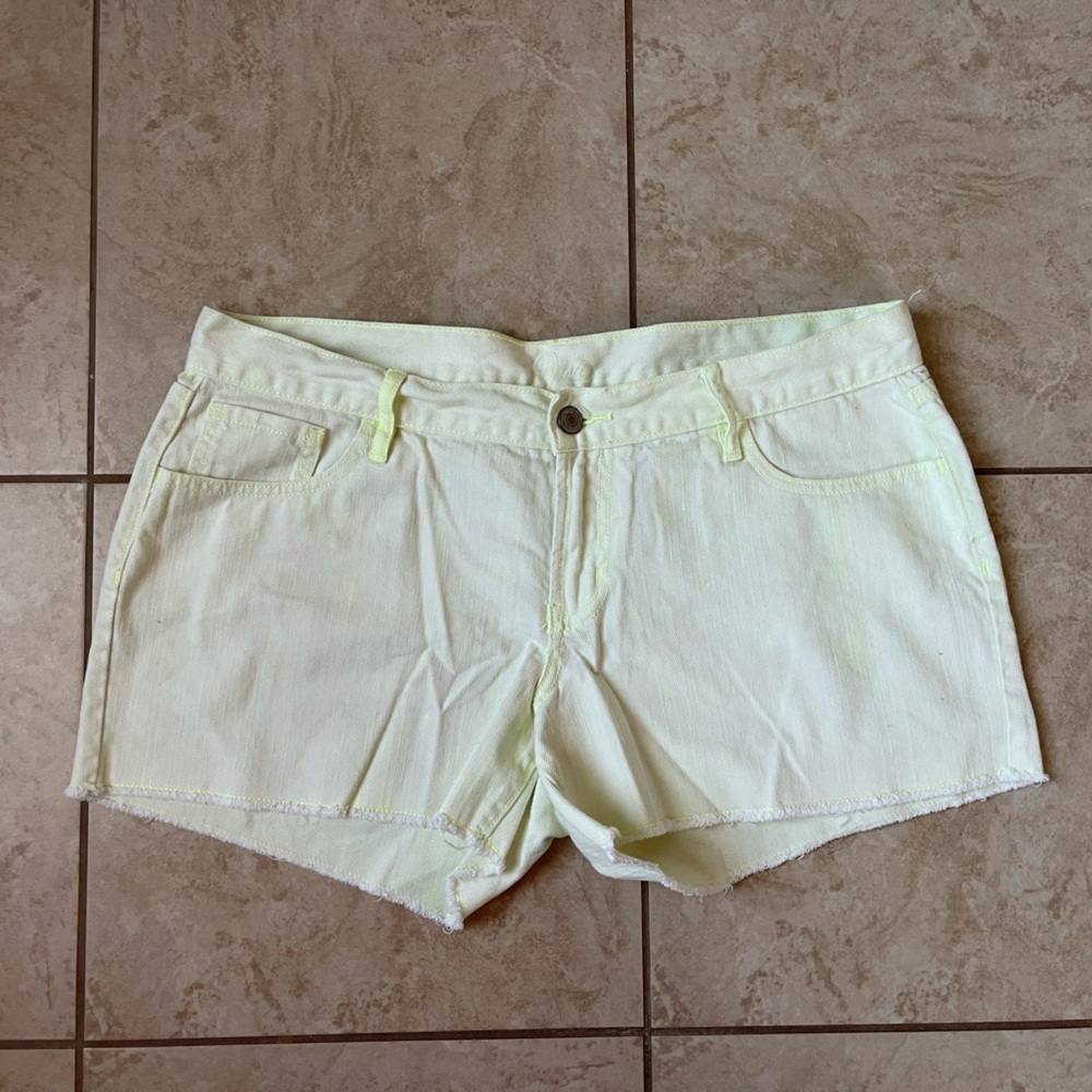 Old Navy Diva Neon Cutoff Denim Shorts